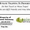 Animal Advocacy Trap ID Label