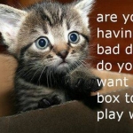 Are you having a bad day?